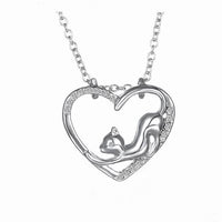 New Lovely Cat Theme Crystal Pendant Necklaces For Women and Girls