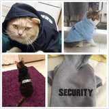 Security Themed Hoodie Jacket for Cat or Small Dog