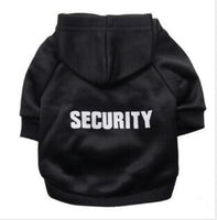 Security Themed Hoodie Jacket for Cat or Small Dog