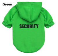 Security Themed Hoodie Jacket for Cat or Small Dog